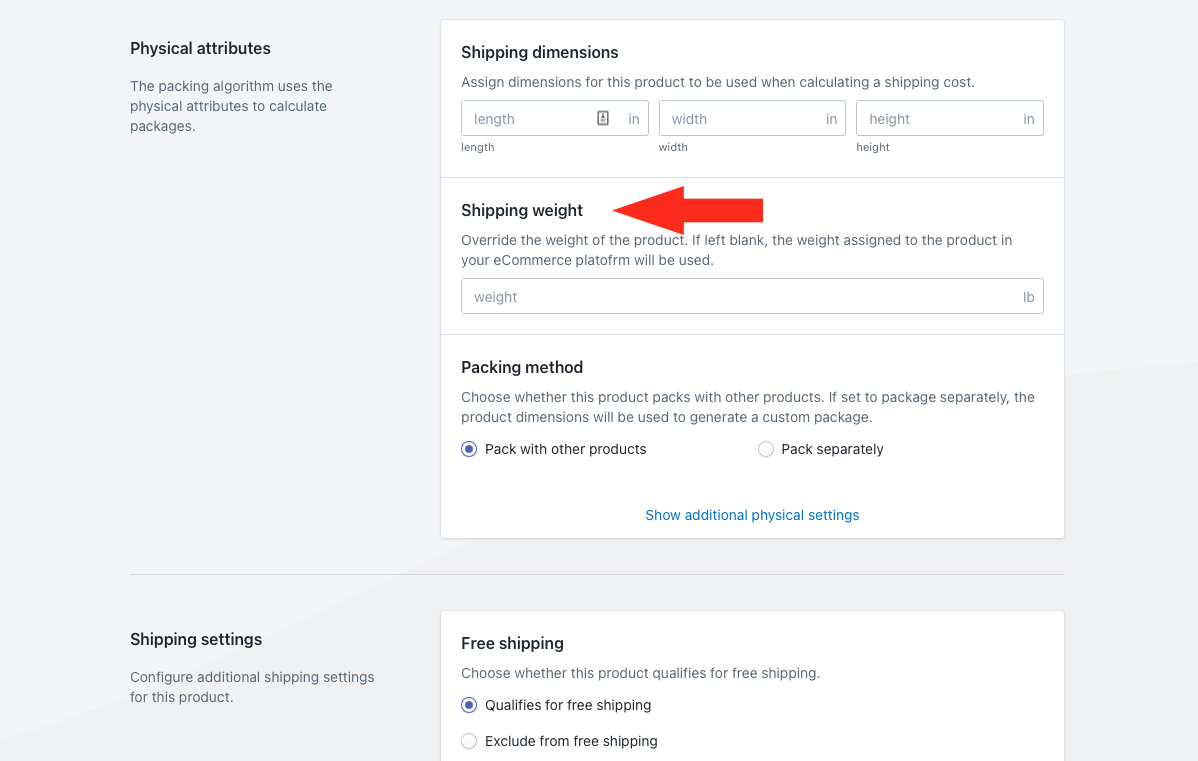 Update Product Settings – Intuitive Shipping Help Center